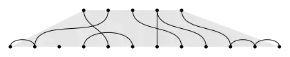 Example of a state in a representation of the partition algebra