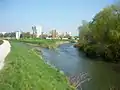 The confluence of the Nitra and Nitrica rivers