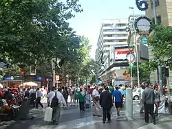 Paseo Ahumada, downtown Santiago
