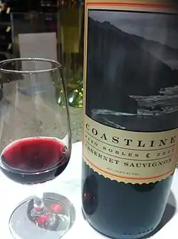 A Cabernet Sauvignon from the Paso Robles AVA produced by Adler Fels under their Coastline label.