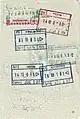 Czechoslovakia: entry and exit visa stamps issued in the era of the Czech and Slovak Federative Republic