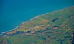 Aerial photo of Patea