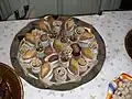 A tray of Tunisian pastries including baklava