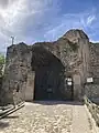 The entrance to the castle.