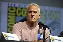 Patrick Fabian at the 2018 San Diego Comic-Con International in San Diego, California.