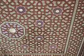 Sheesh Mahal's ceilings