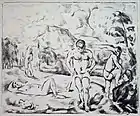 Paul Cézanne – Baigneurs (Grande planche)