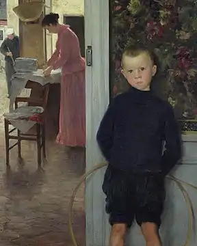 Enfant et femme dans un intérieur (circa 1890), Paris, Musée d'Orsay.