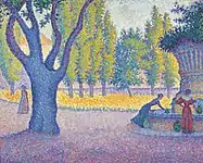 Saint-Tropez, Fontaine des Lices by Paul Signac, 1895