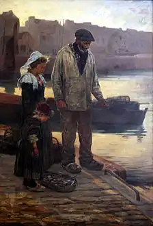 "Pauvre pêcheur de Concarneau". Held in Brest's Musée des beaux-arts.