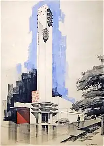 De Stijl influences - Pavillon du Tourisme, by Robert Mallet-Stevens, Expo 1925, Paris, 1925