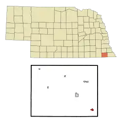 Location of Du Bois, Nebraska