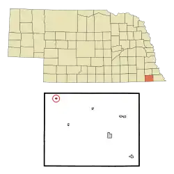 Location of Lewiston, Nebraska