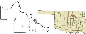 Location of Terlton, Oklahoma