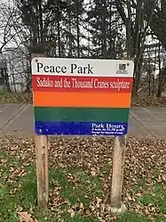 Peace Park information board