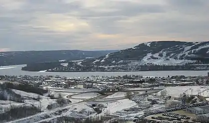 Peace River in winter