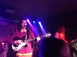 Peach Pit performing in 2018