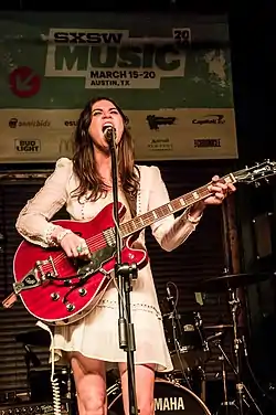 Pearl Charles performing at SXSW 2016 in Austin, Texas.