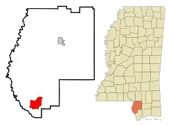 Location of Picayune, Mississippi