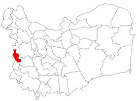 Location in Tulcea County