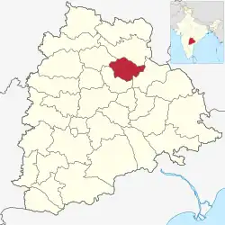 Location in Telangana