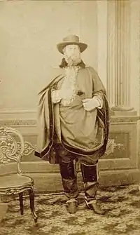 Emperor Pedro II of Brazil in typical Gaúcho outfit.