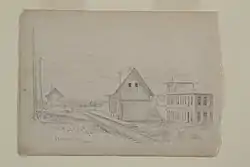 Lebanon Train Depot in 1873