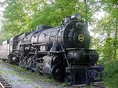 PRR steam locomotive I1sa, number 4483, on display
