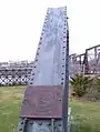 Last remaining piece of the bridge, installed near its original location
