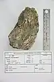 Pentlandite occurring with pyrrhotite and chalcopyrite. Specimen from Choate, British Columbia, Canada