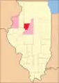 Peoria County 1826–1827. The newly created Mercer and Warren Counties were temporarily attached to Peoria.