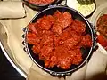 Gored goredA spicy raw beef dish seasoned with a variety of spices.