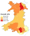 Percentage of reception age children that are obese in Wales in 2017/2018