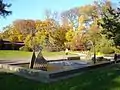 Fountain in the autumn