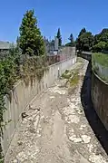 Permanente Creek Diversion Channel behind Blach Middle School in Los Altos