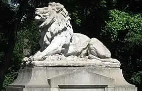Perry Lions (1906) on the Connecticut Avenue Bridge, Washington, D.C.