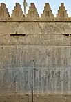 Delegation bearing gifts (Persian Achaemenid); c.490 BC; limestone; c.260 x 150 cm; in situ, Persepolis (Iran)