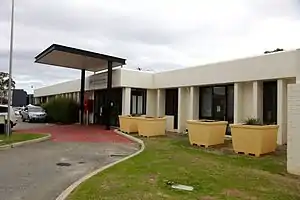 The main entrance to the Perth Immigration Detention Centre