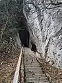 Entrance to a nearby cave