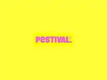 Pestival, logo, design, insect, festival, punk, yellow, pink