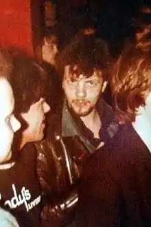 Wylie in the audience at Brady's Club, Liverpool, early 1980s