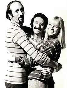 Left to right: Paul Stookey, Peter Yarrow,and Mary Travers, c. 1968