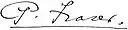 Peter Fraser's signature