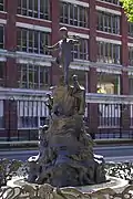 The Peter Pan statue by George Frampton, donated by Eldridge Johnson, is one of five in the world