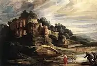 Landscape with the Ruins of Mount Palatine in Rome, 1615