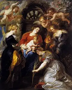 The Crowning of Saint Catherine, by Peter Paul Rubens