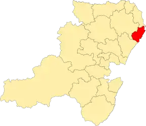 Location of the ward