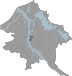 Location of Pētersala-Andrejsala in Riga