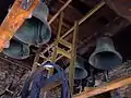 Mechanical chime of Notre-Dame church (detail of small bells), Saint-Étienne