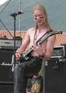 Petri Lindroos performing at the Evolution Festival in 2006.